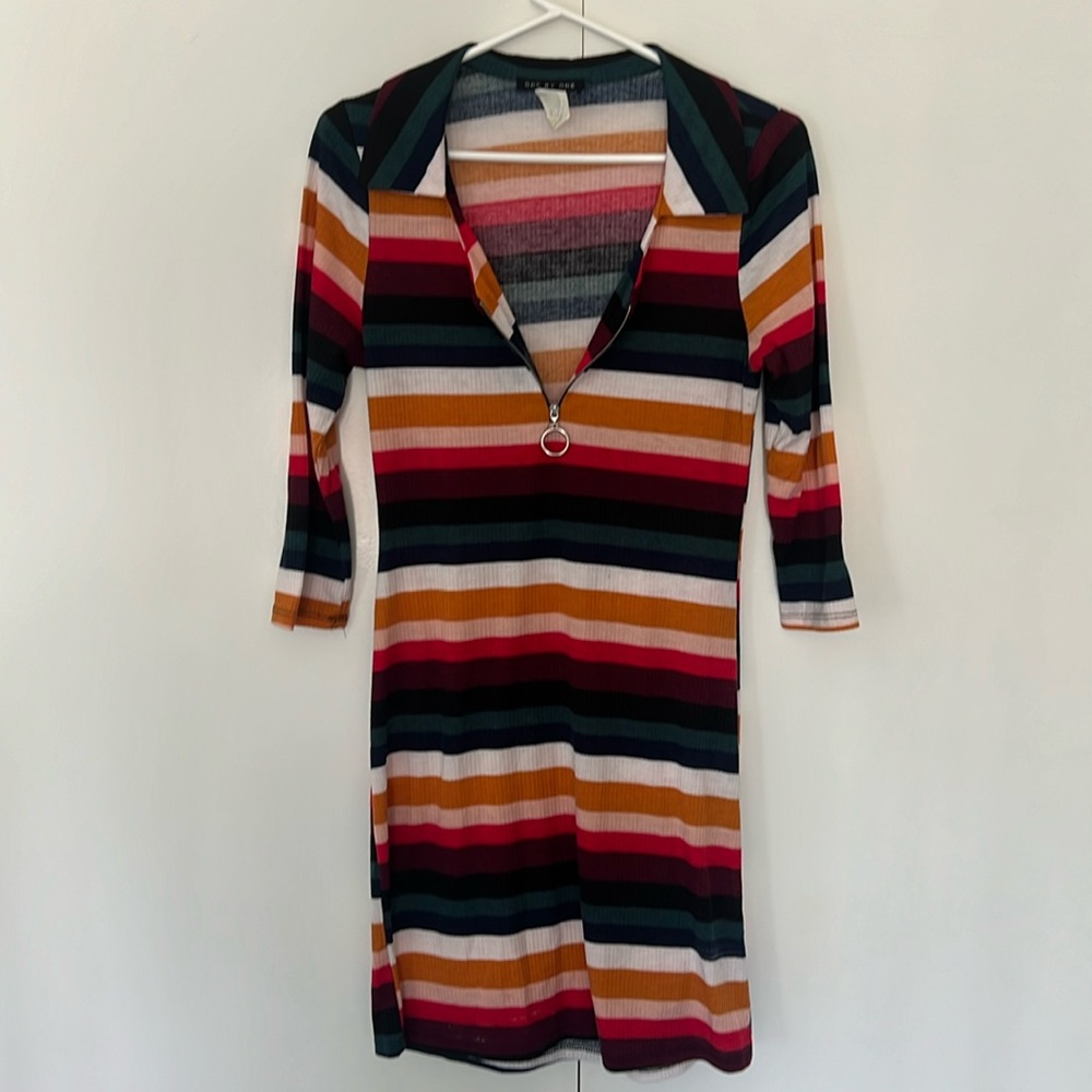 🍁🍂 Vintage Striped dress. Size S/M